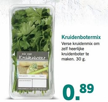 Aanbiedingen Kruidenbotermix - Huismerk - Lidl - Geldig van 10/04/2017 tot 15/04/2017 bij Lidl