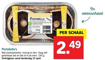 Aanbiedingen Portabella`s - Huismerk - Lidl - Geldig van 10/04/2017 tot 15/04/2017 bij Lidl