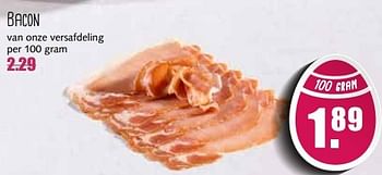 Aanbiedingen Bacon - Huismerk - MCD Supermarkten - Geldig van 10/04/2017 tot 15/04/2017 bij MCD Supermarkten