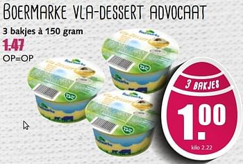 Aanbiedingen Boermarke vla-dessert advocaat - Boermarke - Geldig van 10/04/2017 tot 15/04/2017 bij MCD Supermarkten