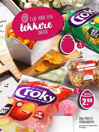 Aanbiedingen Bon appetit cashewnoten - Bon Appetit - Geldig van 10/04/2017 tot 15/04/2017 bij MCD Supermarkten