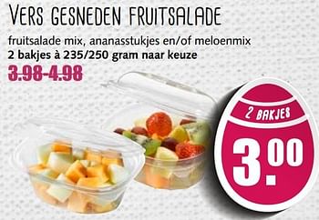 Aanbiedingen Vers gesneden fruitsalade - Huismerk - MCD Supermarkten - Geldig van 10/04/2017 tot 15/04/2017 bij MCD Supermarkten