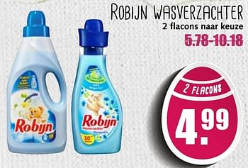 Aanbiedingen Robijn wasverzachter - Robijn - Geldig van 10/04/2017 tot 15/04/2017 bij MCD Supermarkten