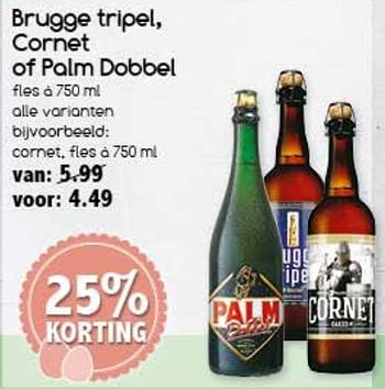 Aanbiedingen Brugge tripel cornet of palm dobbel - Huismerk - Agrimarkt - Geldig van 10/04/2017 tot 15/04/2017 bij Agrimarkt