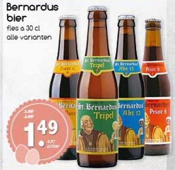 Aanbiedingen Bernardus bier - St.Bernardus - Geldig van 10/04/2017 tot 15/04/2017 bij Agrimarkt