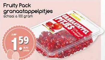 Aanbiedingen Fruity pack granaatappelpitjes - Huismerk - Agrimarkt - Geldig van 10/04/2017 tot 15/04/2017 bij Agrimarkt