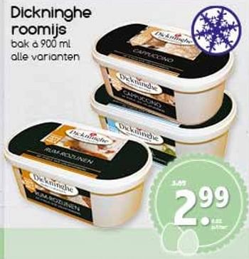 Aanbiedingen Dickninghe roomijs - Huismerk - Agrimarkt - Geldig van 10/04/2017 tot 15/04/2017 bij Agrimarkt