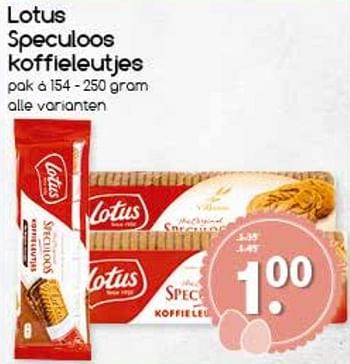 Aanbiedingen Lotus speculoos koffieleutjes - Lotus Bakeries - Geldig van 10/04/2017 tot 15/04/2017 bij Agrimarkt