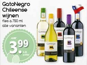 Aanbiedingen Gatonegro chileense wijnen - Witte wijnen - Geldig van 10/04/2017 tot 15/04/2017 bij Agrimarkt