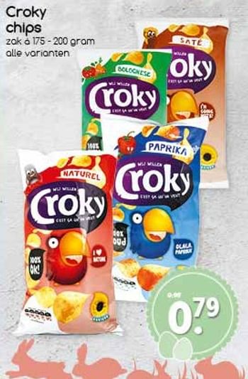 Aanbiedingen Croky chips - Croky - Geldig van 10/04/2017 tot 15/04/2017 bij Agrimarkt