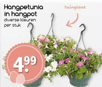 Aanbiedingen Hangpetunia in hangpot - Huismerk - Agrimarkt - Geldig van 10/04/2017 tot 15/04/2017 bij Agrimarkt