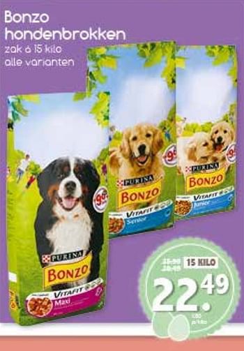 Aanbiedingen Hondenbrokken - Bonzo - Geldig van 10/04/2017 tot 15/04/2017 bij Agrimarkt