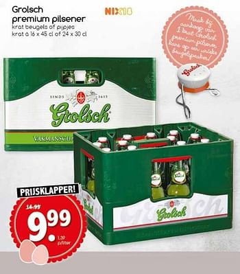 Aanbiedingen Premium pilsener - Grolsch - Geldig van 10/04/2017 tot 15/04/2017 bij Agrimarkt