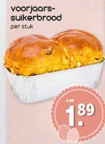 Aanbiedingen Voorjoors- suikerbrood - Huismerk - Agrimarkt - Geldig van 10/04/2017 tot 15/04/2017 bij Agrimarkt