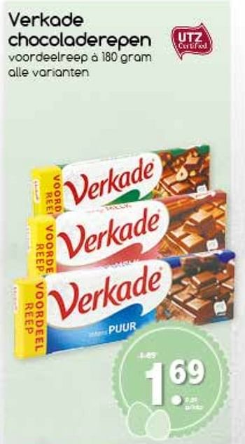 Aanbiedingen Verkade chocoladerepen - Verkade - Geldig van 10/04/2017 tot 15/04/2017 bij Agrimarkt