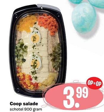 Aanbiedingen Coop salade - Huismerk - Coop - Geldig van 10/04/2017 tot 16/04/2017 bij Coop