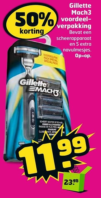 Aanbiedingen Gillette mach3 voordeelverpakking - Gillette - Geldig van 11/04/2017 tot 16/04/2017 bij Trekpleister