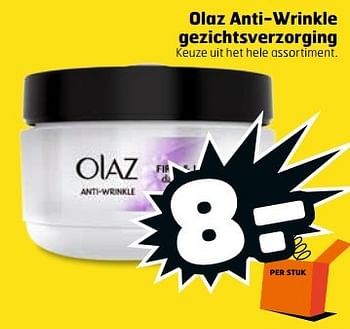Aanbiedingen Olaz anti-wrinkle gezichtsverzorging - Olaz - Geldig van 11/04/2017 tot 16/04/2017 bij Trekpleister