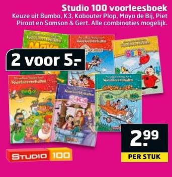 Aanbiedingen Studio 100 voorleesboek - Studio 100 - Geldig van 11/04/2017 tot 16/04/2017 bij Trekpleister