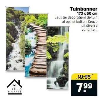 Aanbiedingen Tuinbanner - Villa Volance - Geldig van 11/04/2017 tot 16/04/2017 bij Trekpleister