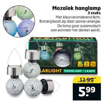 Aanbiedingen Mozaïek hanglamp - Huismerk - Trekpleister - Geldig van 11/04/2017 tot 16/04/2017 bij Trekpleister