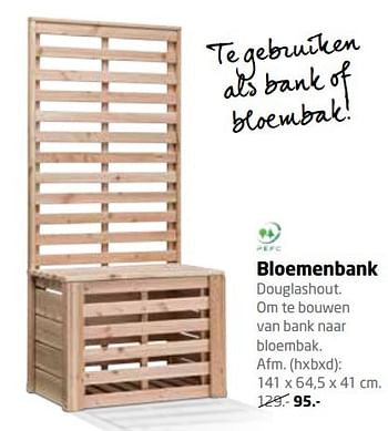 Aanbiedingen Bloemenbank - Huismerk - Formido - Geldig van 03/04/2017 tot 16/04/2017 bij Formido