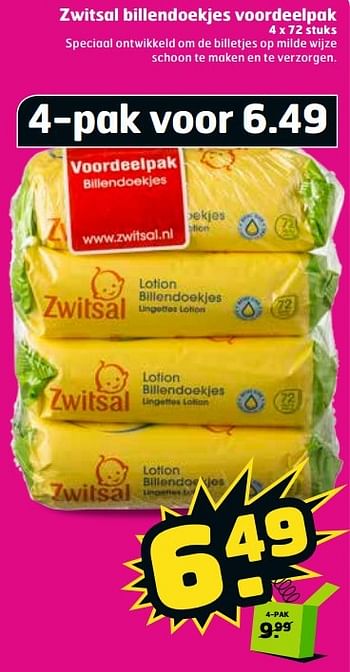 Aanbiedingen Zwitsal billendoekjes voordeelpak - Zwitsal - Geldig van 11/04/2017 tot 16/04/2017 bij Trekpleister