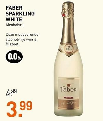 Aanbiedingen Faber sparkling white - Witte wijnen - Geldig van 10/04/2017 tot 16/04/2017 bij Gall & Gall