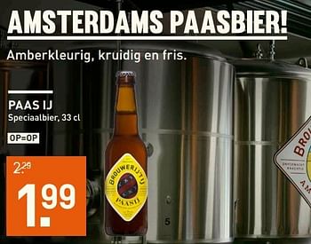 Aanbiedingen Paas ij - Brouwerij', t IJ - Geldig van 10/04/2017 tot 16/04/2017 bij Gall & Gall