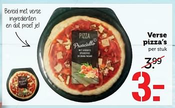 Aanbiedingen Verse pizza`s - Huismerk - Coop - Geldig van 10/04/2017 tot 16/04/2017 bij Coop