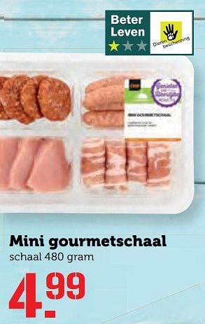 Aanbiedingen Mini gourmetschaal - Huismerk - Coop - Geldig van 10/04/2017 tot 16/04/2017 bij Coop