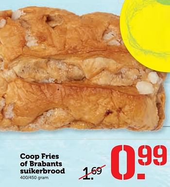 Aanbiedingen Coop fries of brabants suikerbrood - Huismerk - Coop - Geldig van 10/04/2017 tot 16/04/2017 bij Coop