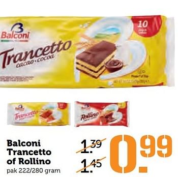 Aanbiedingen Balconi trancetto of rollino - Balconi - Geldig van 10/04/2017 tot 16/04/2017 bij Coop
