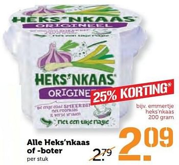 Aanbiedingen Alle heks`nkaas of -boter - Heks'n Kaas - Geldig van 10/04/2017 tot 16/04/2017 bij Coop