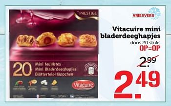 Aanbiedingen Vitacuire mini bladerdeeghapjes - Vitacuire - Geldig van 10/04/2017 tot 16/04/2017 bij Coop