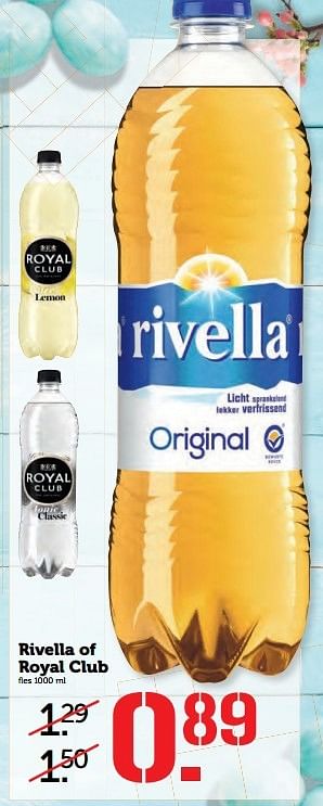 Aanbiedingen Rivella of royal club - Rivella - Geldig van 10/04/2017 tot 16/04/2017 bij Coop