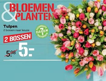 Aanbiedingen Tulpen - Huismerk - Coop - Geldig van 10/04/2017 tot 16/04/2017 bij Coop