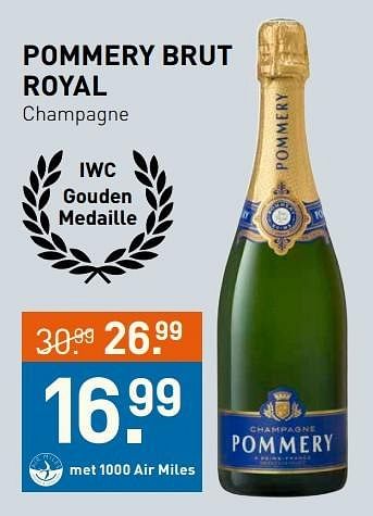 Aanbiedingen Pommery brut royal - Pommery - Geldig van 10/04/2017 tot 16/04/2017 bij Gall & Gall