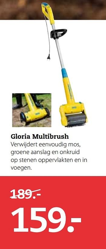 Aanbiedingen Gloria multibrush - Gloria - Geldig van 03/04/2017 tot 16/04/2017 bij Boerenbond