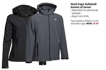 Aanbiedingen Nord cape softshell dames of heren - Nord Cape - Geldig van 03/04/2017 tot 16/04/2017 bij Boerenbond