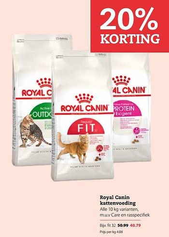 Aanbiedingen Royal canin kattenvoeding - Royal Canin - Geldig van 03/04/2017 tot 16/04/2017 bij Boerenbond