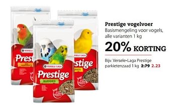 Aanbiedingen Prestige vogelvoer - Prestige - Geldig van 03/04/2017 tot 16/04/2017 bij Boerenbond