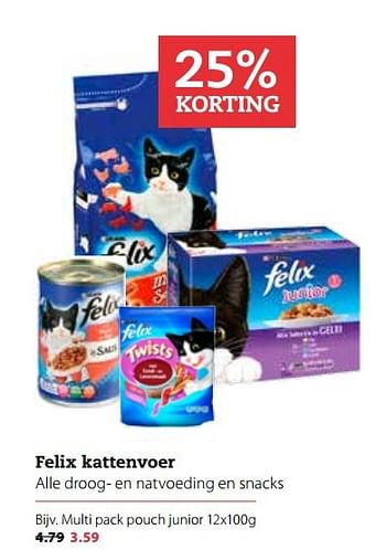 Aanbiedingen Felix kattenvoer - Felix - Geldig van 03/04/2017 tot 16/04/2017 bij Boerenbond