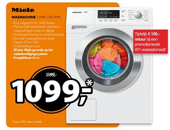 Aanbiedingen Miele wasmachine | wke 130 wps - Miele - Geldig van 09/04/2017 tot 16/04/2017 bij Expert