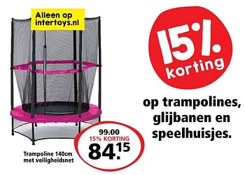 Aanbiedingen Trampoline - Huismerk - Intertoys - Geldig van 03/04/2017 tot 16/04/2017 bij Intertoys