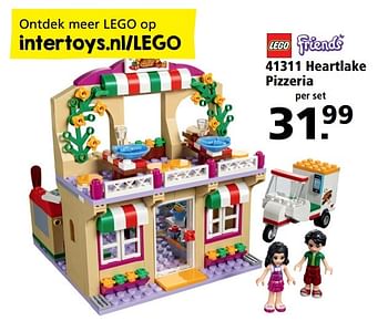 Aanbiedingen 41311 heartlake pizzeria - Lego - Geldig van 03/04/2017 tot 16/04/2017 bij Intertoys