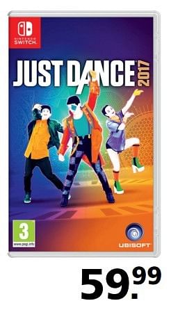 Aanbiedingen Just dance 2017 - Ubisoft - Geldig van 03/04/2017 tot 16/04/2017 bij Intertoys