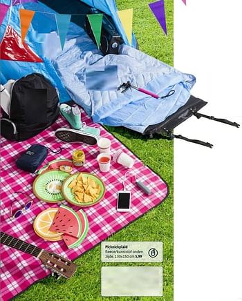 Aanbiedingen Picknickplaid - Huismerk - Xenos - Geldig van 03/04/2017 tot 16/04/2017 bij Xenos