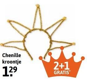 Aanbiedingen Chenille kroontje - Huismerk - Xenos - Geldig van 03/04/2017 tot 16/04/2017 bij Xenos