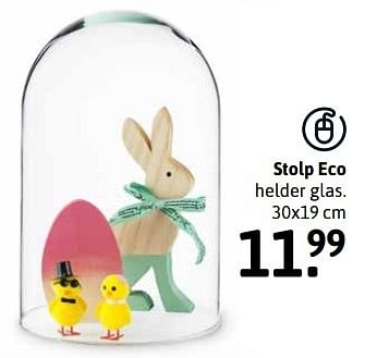 Aanbiedingen Stolp eco helder glas. - Huismerk - Xenos - Geldig van 03/04/2017 tot 16/04/2017 bij Xenos